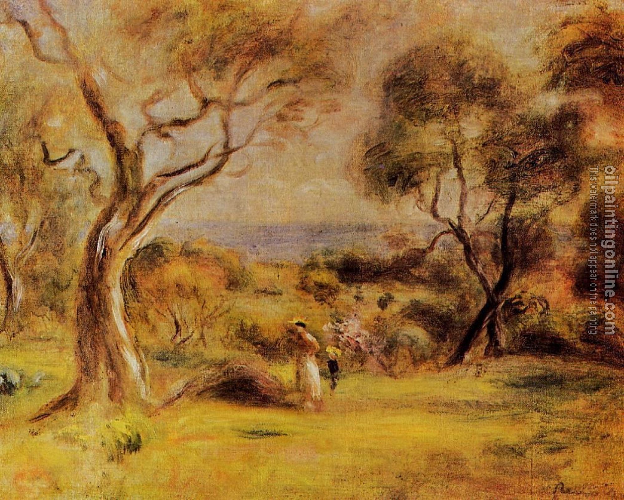 Renoir, Pierre Auguste - A Walk by the Sea